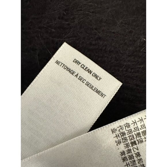 Juicy Couture Black 68% Angora Blend Round Neck Long Sleeve Back Zip Dress XL - Picture 10 of 11